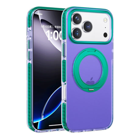 iPhone 17 Pro Skal Roterbart Stativ Lila