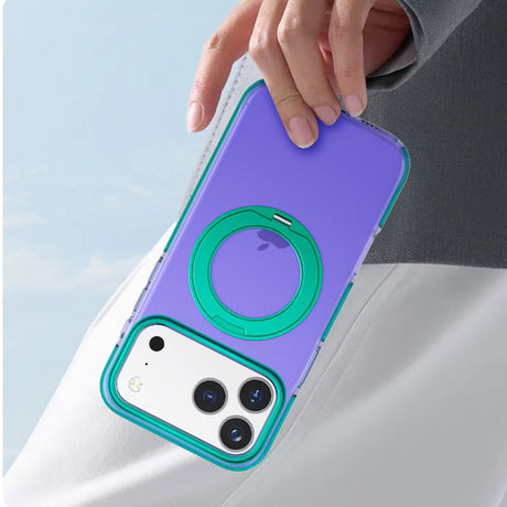 iPhone 17 Pro Max Skal Roterbart Stativ Lila
