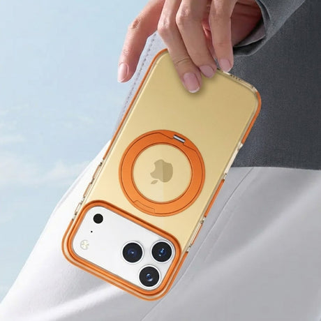 iPhone 17 Pro Skal Roterbart Stativ Orange