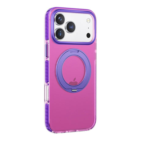 iPhone 17 Pro Skal Roterbart Stativ Rosa Lila
