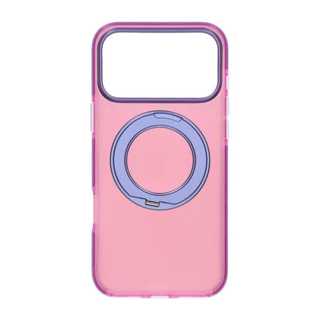 iPhone 17 Pro Skal Roterbart Stativ Rosa Lila