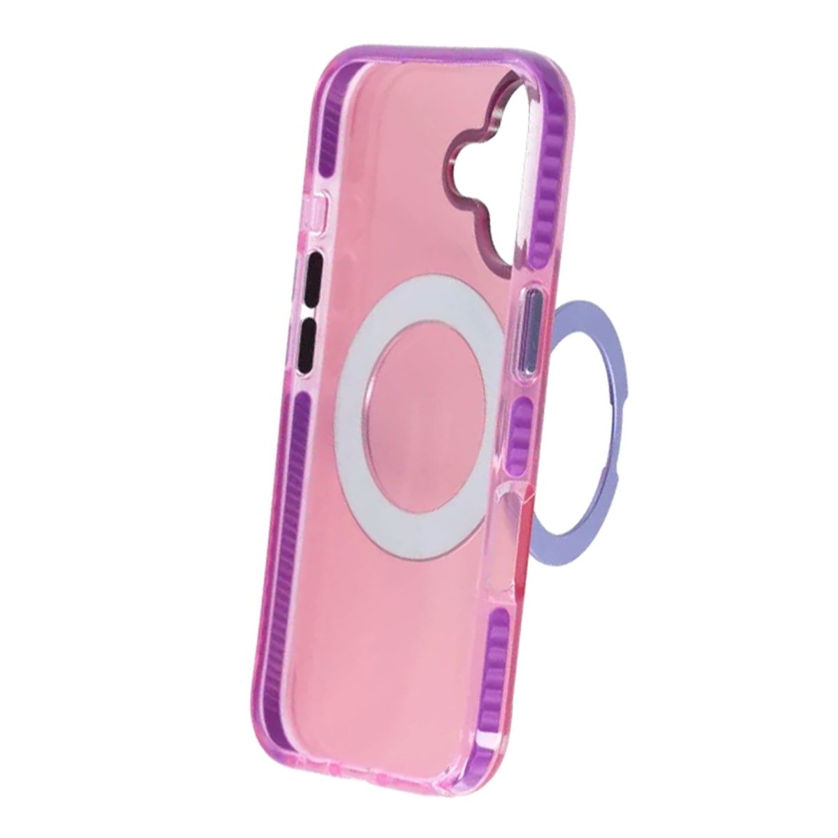 iPhone 17 Skal Roterbart Stativ Rosa Lila