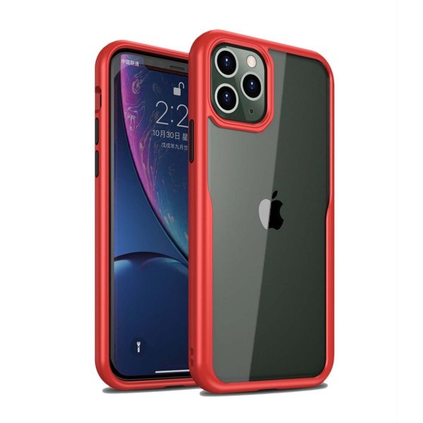 iPhone 11 Pro Skal Transparent Röd