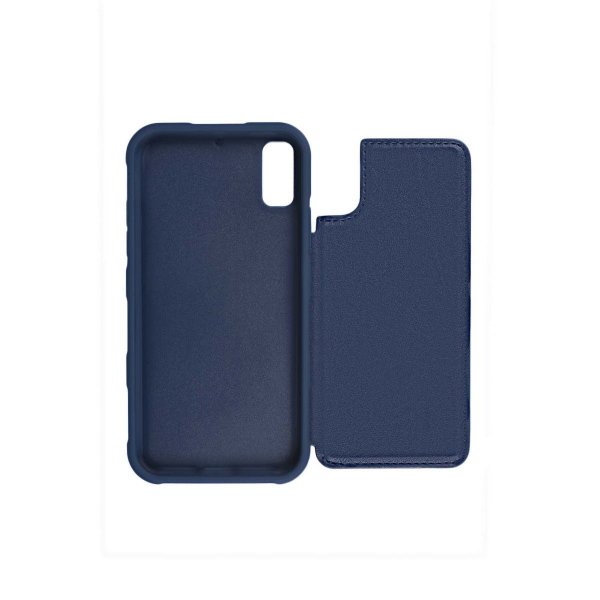 iPhone Xr Skal Utfällbar Korthållare Blå