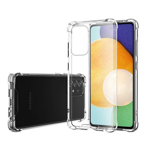 Samsung Galaxy A52/A52s 5G Skal Förstärkta Hörn Transparent