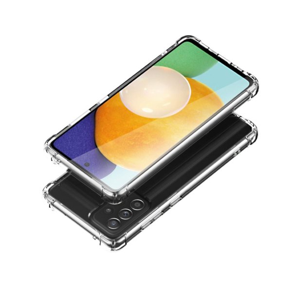 Samsung Galaxy A52/A52s 5G Skal Förstärkta Hörn Transparent
