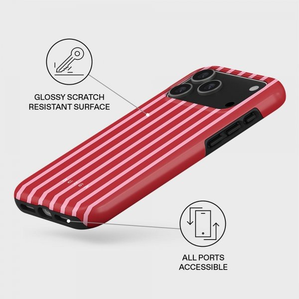 Burga iPhone 17 Pro Skal Tough MagSafe Strawberry Jam