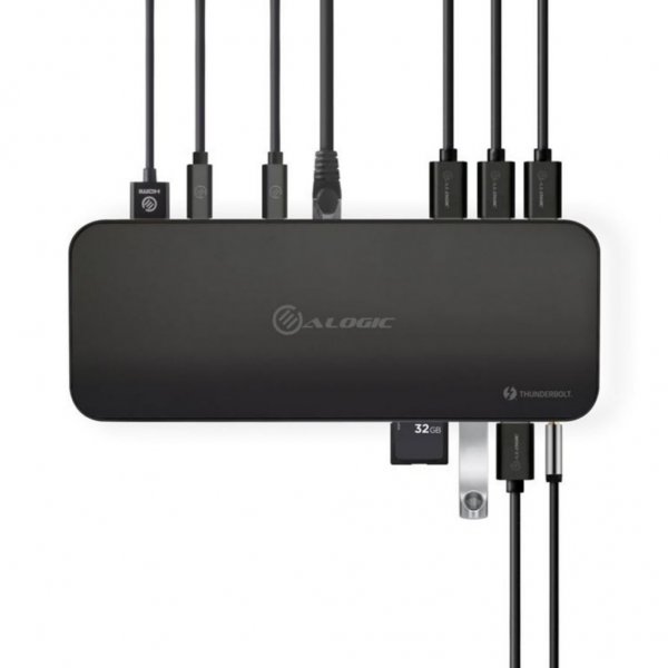 ALOGIC Dockningsstation ThunderBolt 3 Dual Display med 4K och strömförsörjning