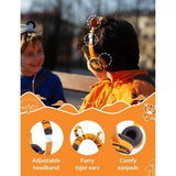 Planet Buddies Trådade Hörlurar för Barn Charlie the Tiger Furry
