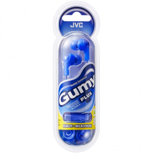 JVC Hörlurar FX7M Gumy Plus In-Ear Mic Blå