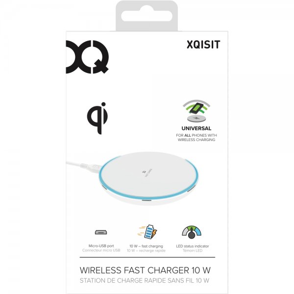 Xqisit Trådlös Laddare 10W Vit