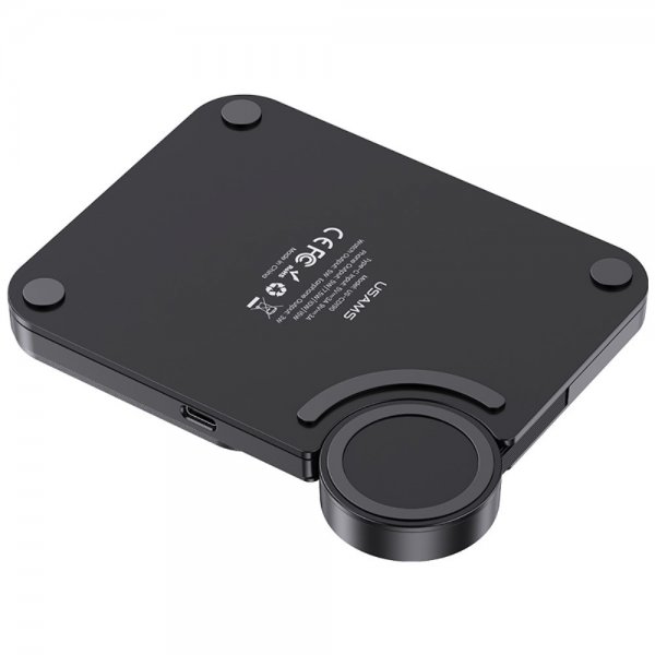 USAMS Trådlös Laddare 15W 3in1 Desktop Wireless Charger