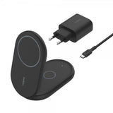 Belkin Trådlös Laddare BoostCharge 2-in-1 Foldable MagSafe Qi2 15W Svart
