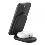 Belkin Trådlös Laddare BoostCharge 2-in-1 Foldable MagSafe Qi2 15W Svart