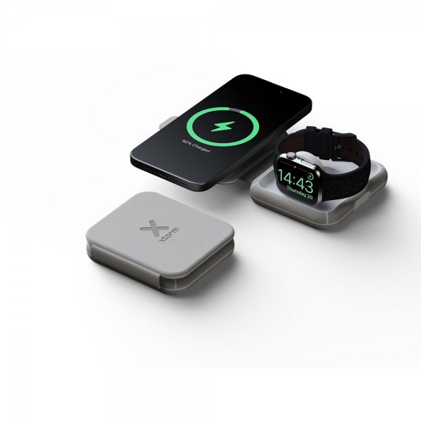 Xtorm Trådlös Laddare Foldable Wireless Travel Charger 2in1 MagSafe