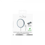 Puro Trådlös Laddare Magnetic USB-C Charging Cable MagSafe Blå