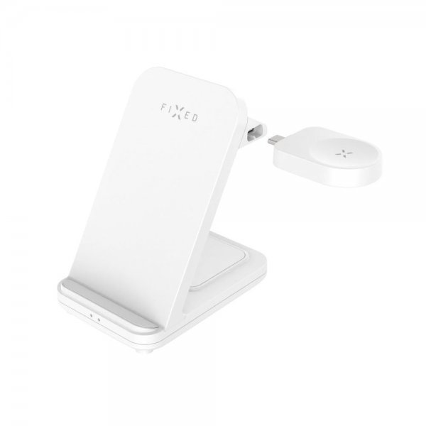 Fixed Trådlös Laddare Powerstation for Samsung 3in1 15W Vit