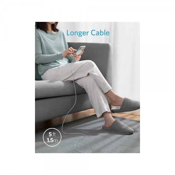 Anker Trådlös Laddare PowerWave Magnetic Pad 7.5W MagSafe Vit