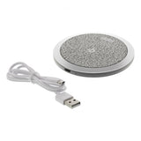 Deltaco Trådlös Laddare Tyg 10W Grå