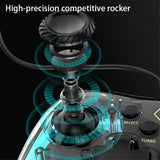 Aolion Transparent Spelkontroll Nintendo Switch/PC Trådad RGB