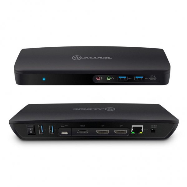 ALOGIC USB-C och USB 3.0 Trippel Display Dockningsstation 4K & strömförsörjning 80W