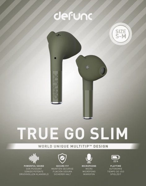 Defunc True Go Slim Trådlösa Hörlurar Grön