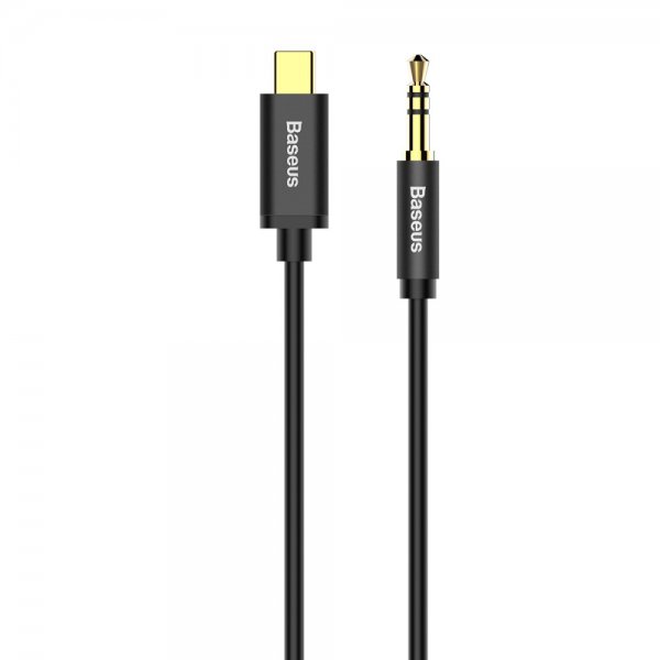 Baseus Type-C till 3.5mm AUX Audio Kabel 1.2m Svart