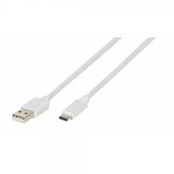 Vivanco Type C till USB 2.0 Kabel 1.2 Meter Vit