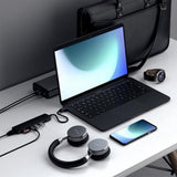 Satechi Slim USB-C MultiPort med Ethernet Svart