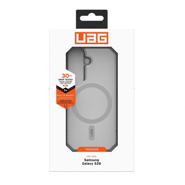 Urban Armor Gear (UAG) Samsung Galaxy S26 Skal Trooper MagSafe Clear/Ash
