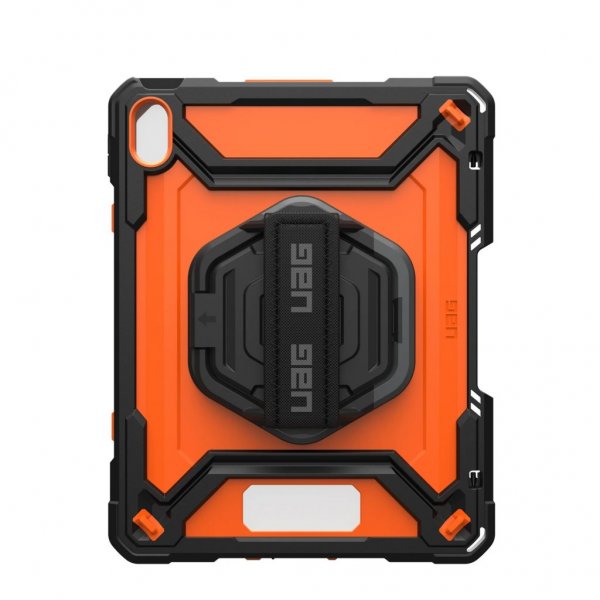 Urban Armor Gear (UAG) iPad 10.9 (gen 10)/iPad 11 (A16) Skal Plasma Kickstand & Handstrap Orange Svart