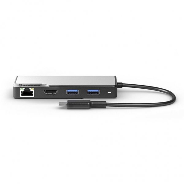 ALOGIC USB-C Fusion ALPHA 5-i-1-hubb HDMI. USB. Ethernet och PD Space Gray