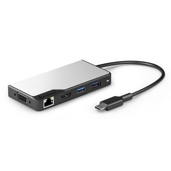 ALOGIC USB-C Fusion MAX 6-i-1-hubb HDMI. USB. Ethernet och PD Space Gray