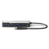 ALOGIC USB-C Fusion SWIFT 4-i-1-hubb Space Gray