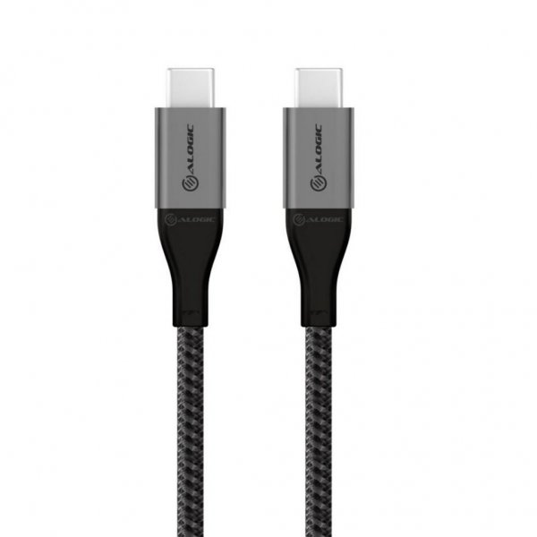 ALOGIC Ultra USB-C till USB-C kabel 5A/480Mbps 3 meter Rymdgrå