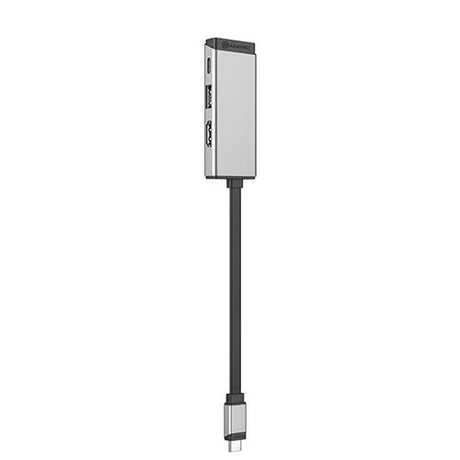 Alogic USB-hub MagForce Trio 3-in-1 Grå