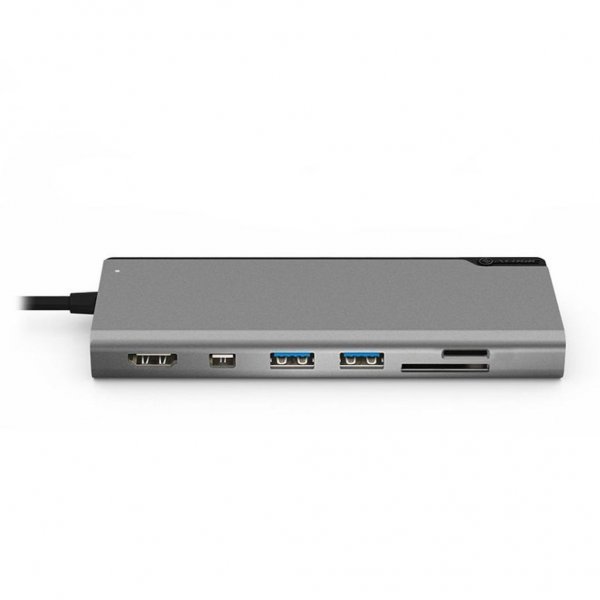 ALOGIC Ultra USB-C Dock PLUS - HDMI. MDP. USB. Ethernet. minneskortläsare och 100W PD Space Grey