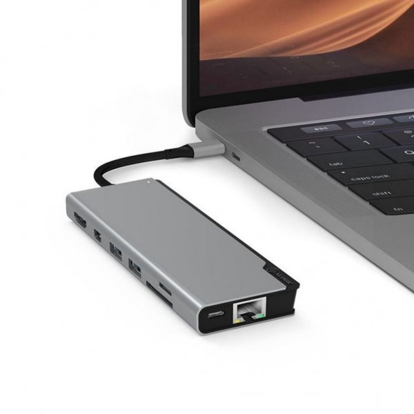 ALOGIC Ultra USB-C Dock PLUS - HDMI. MDP. USB. Ethernet. minneskortläsare och 100W PD Space Grey