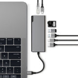 ALOGIC Ultra USB-C Dock PLUS - HDMI. MDP. USB. Ethernet. minneskortläsare och 100W PD Space Grey