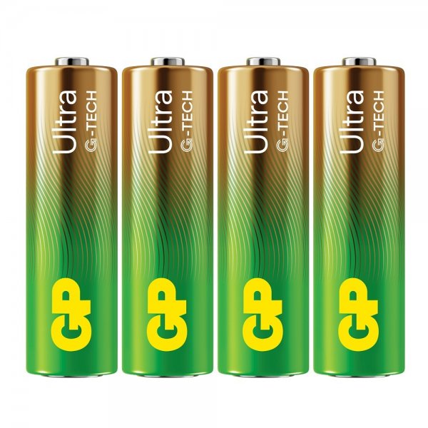GP Ultra Alkaline AA-batteri 15AU/LR6 4-pack