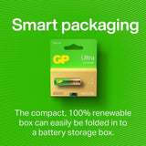 GP Ultra Alkaline D-batteri 13AU/LR20 2-pack