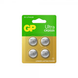 GP Ultra Lithium Batteri Knappcell CR2025 4-pack