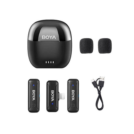 Boya Trådlös 2.4 GHz Mikrofon 2x BY-WM3T-D2 Lightning