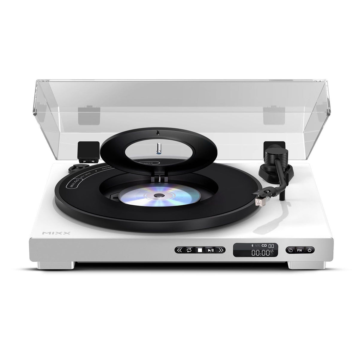 Mixx Analog Plus 2-in-1 Vinyl- och CD-Spelare Vit