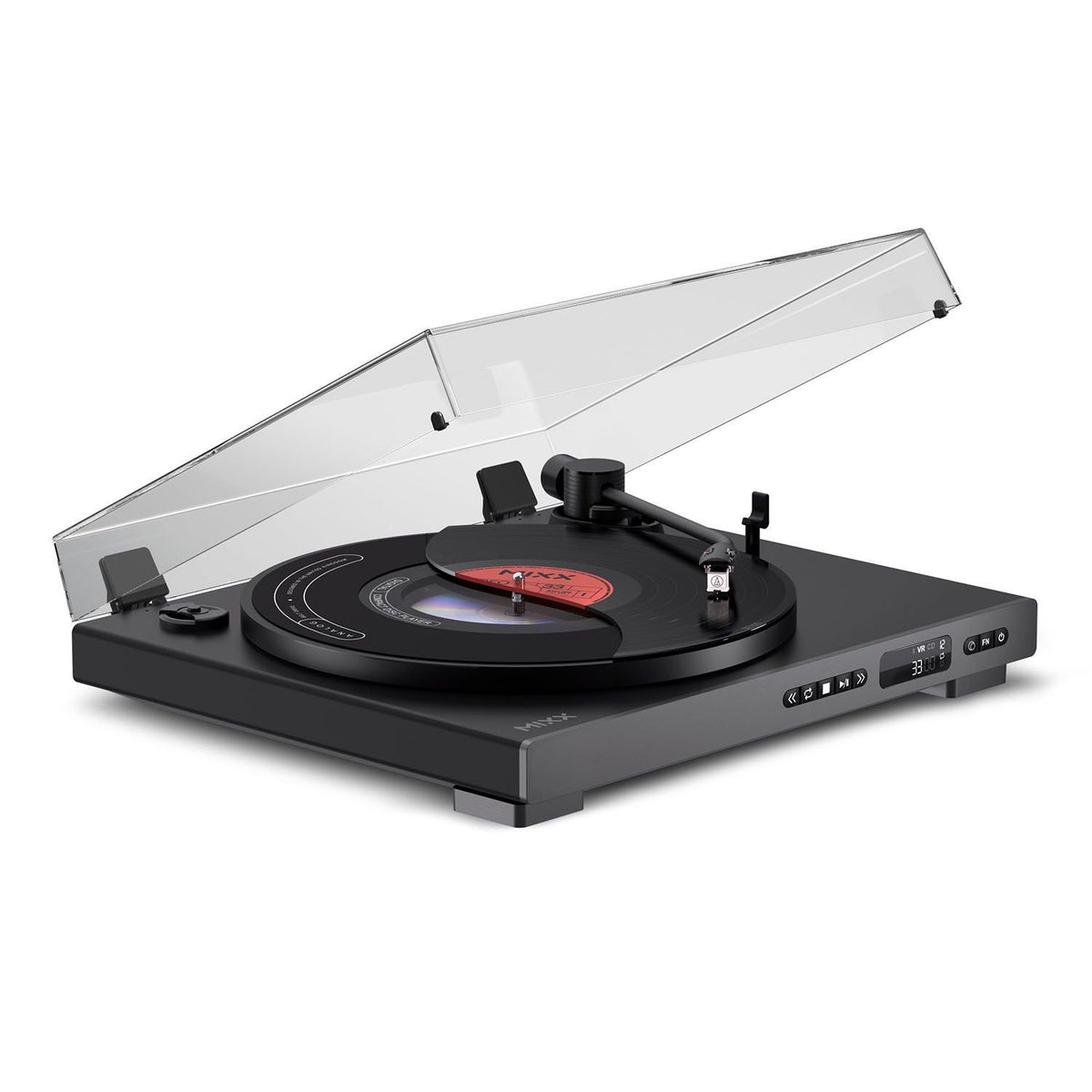 Mixx Analog Plus 2-in-1 Vinyl- och CD-Spelare Svart