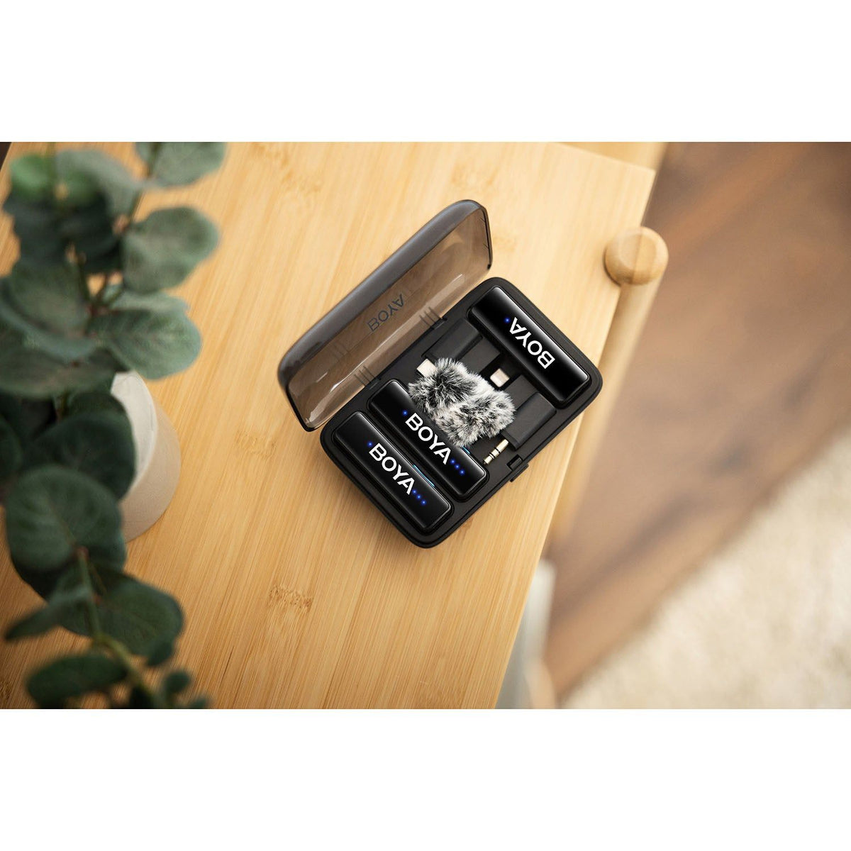 Boya Mikrofon BOYALINK V2.0 Trådlöst X2-system 3.5mm/Lightning/USB-C