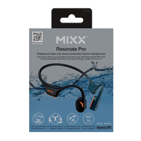 Mixx Trådlösa Hörlurar Benledande Resonate Pro Bone Conduction Svart