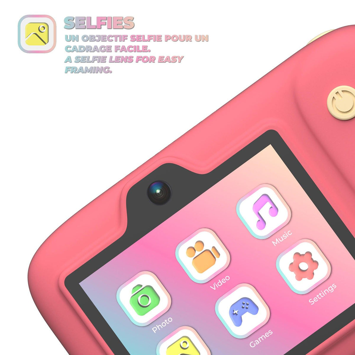 Mobility on Board Ocean Pixiwave Barnkamera Coral Pink