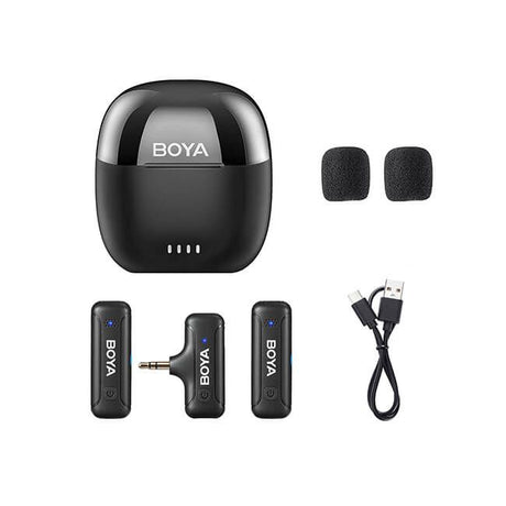 Boya Trådlös 2.4 GHz Mikrofon 2x BY-WM3T-M2 3.5 mm TRS