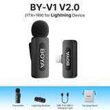 Boya Trådlös Mikrofon By-V1 Mini V2.0 Lightning 2.4 Ghz
